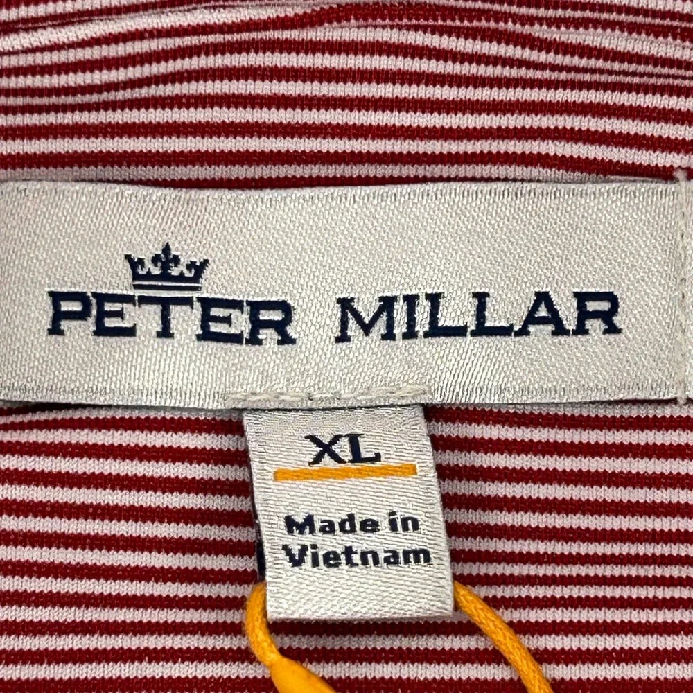 Peter‎ Millar Perth Iowa State Cyclones Pullover Men's XL Red White Stripes NEW